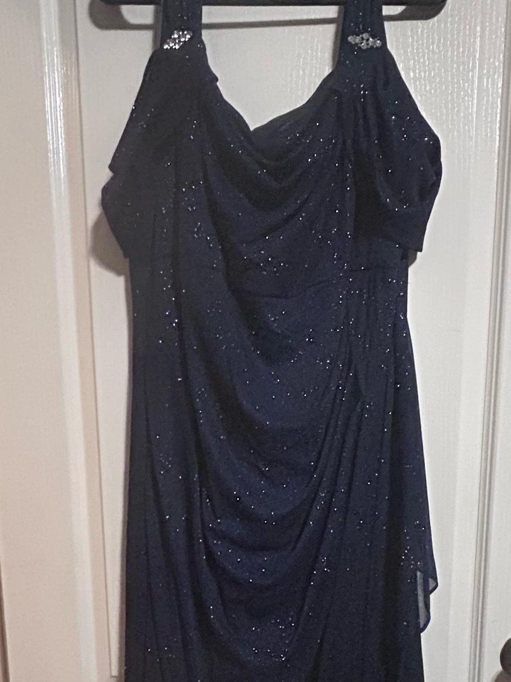 Navy Sparkle Maxi Dress
